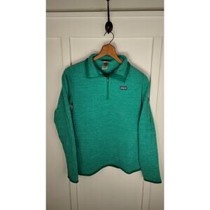 Patagonia Women’s Medium Green Better Sweater 1/4 Zip Cozy Outdoor Pullover